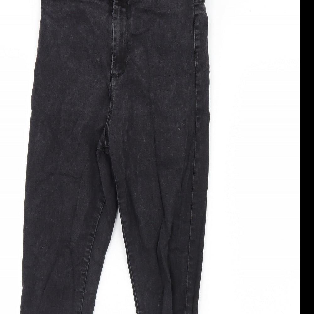 Denim & Co. Womens Black  Denim Skinny Jeans Size 14 L28 in