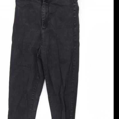 Denim & Co. Womens Black  Denim Skinny Jeans Size 14 L28 in