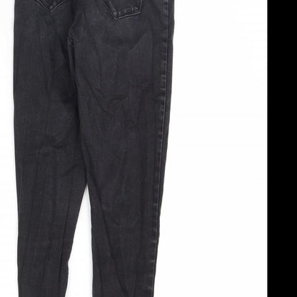 Denim & Co. Womens Black  Denim Skinny Jeans Size 14 L28 in