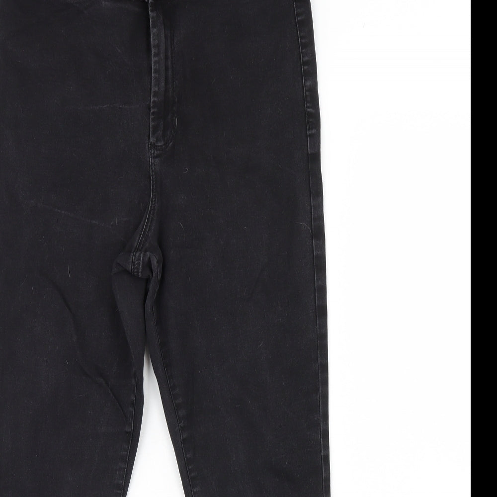 Denim & Co. Womens Black  Denim Skinny Jeans Size 14 L26 in