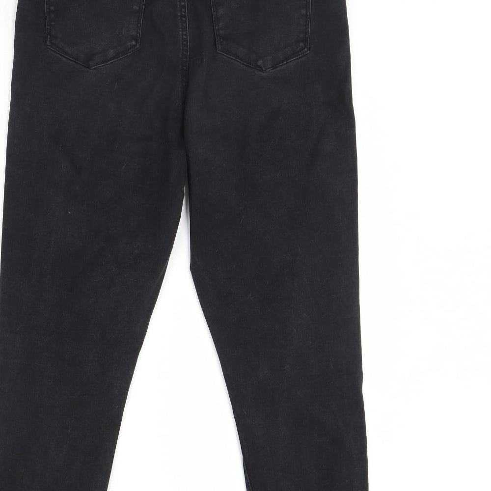 Denim & Co. Womens Black  Denim Skinny Jeans Size 14 L26 in