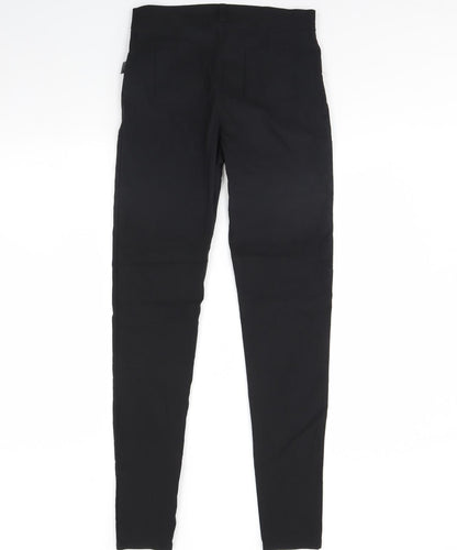 Womens UK Size M Preworn Regular Fit Skinny Black Jeans