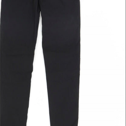 Womens UK Size M Preworn Regular Fit Skinny Black Jeans