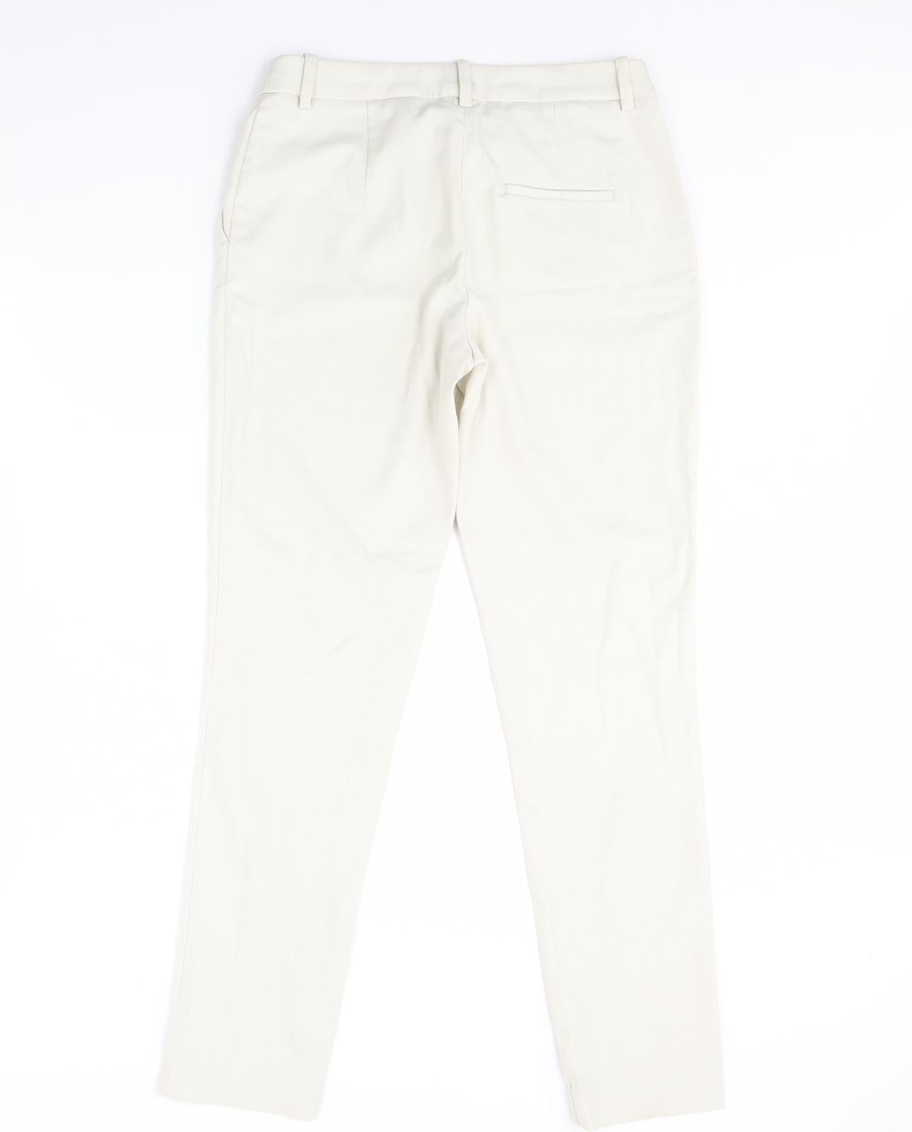 Womens UK Size 6 H&M Regular Fit  Ivory Trousers