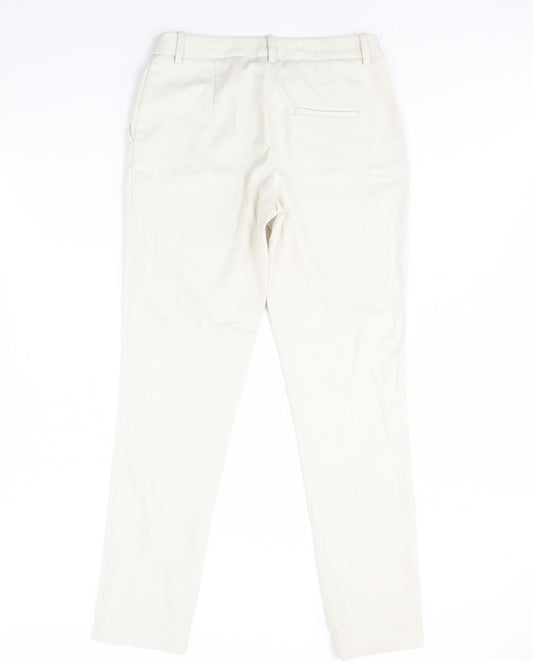 Womens UK Size 6 H&M Regular Fit  Ivory Trousers