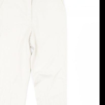 Womens UK Size 6 H&M Regular Fit  Ivory Trousers
