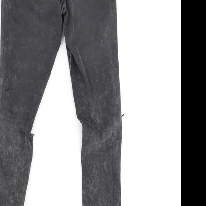 915 Girls Black  Denim Skinny Jeans Size 14 Years