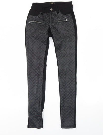 Womens UK Size S Monday Regular Fit Skinny Black Jeans