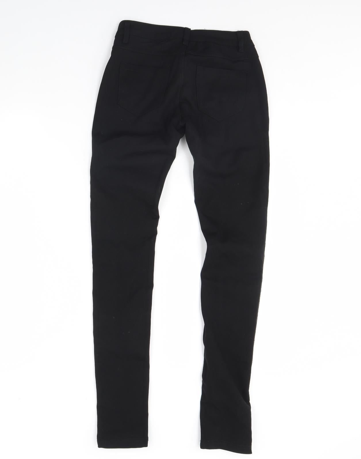 Womens UK Size S Monday Regular Fit Skinny Black Jeans
