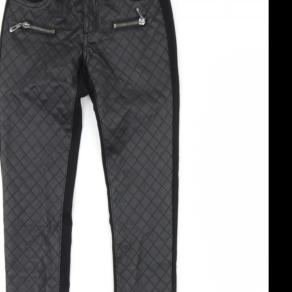 Womens UK Size S Monday Regular Fit Skinny Black Jeans