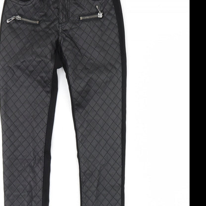 Womens UK Size S Monday Regular Fit Skinny Black Jeans