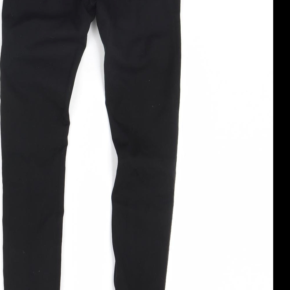 Womens UK Size S Monday Regular Fit Skinny Black Jeans