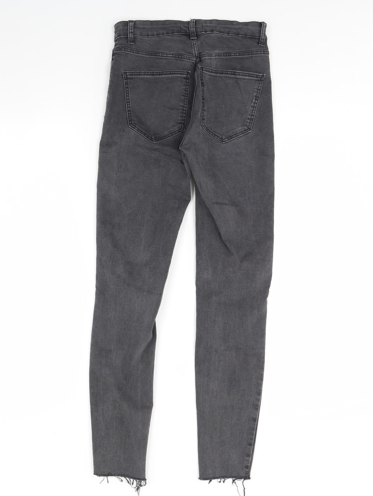 Zara Womens Grey  Denim Skinny Jeans Size 8 L29 in