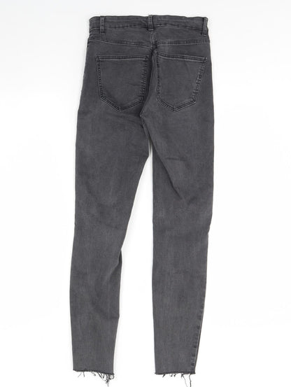 Zara Womens Grey  Denim Skinny Jeans Size 8 L29 in