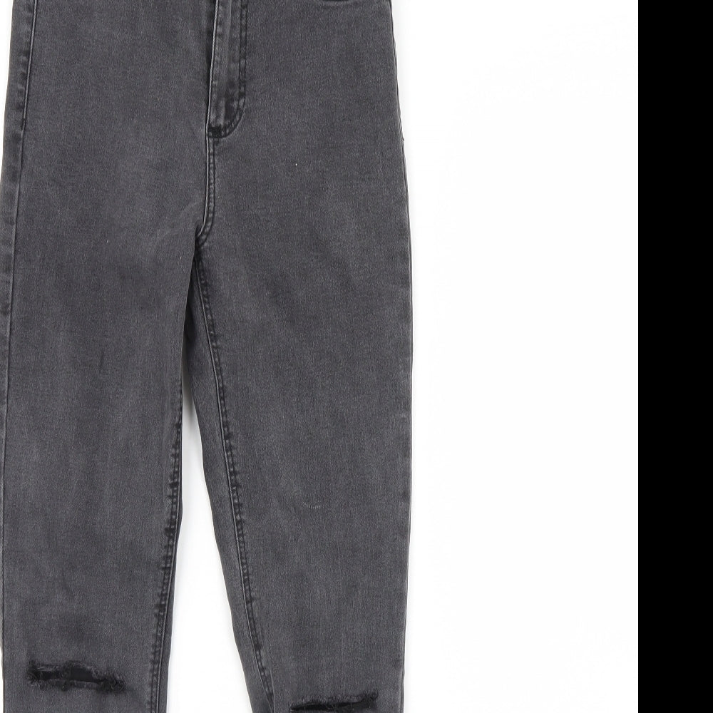 Zara Womens Grey  Denim Skinny Jeans Size 8 L29 in