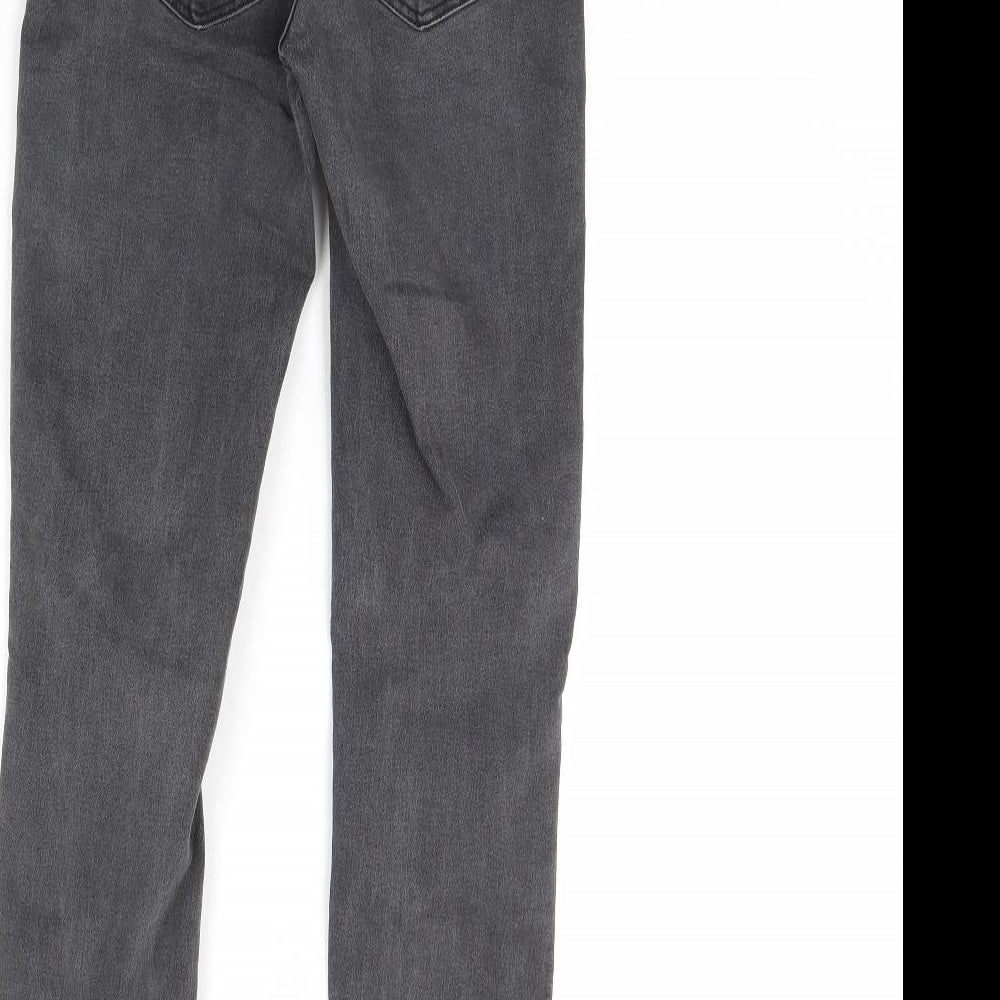 Zara Womens Grey  Denim Skinny Jeans Size 8 L29 in