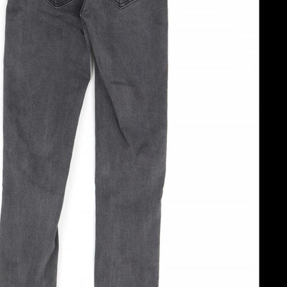 Zara Womens Grey  Denim Skinny Jeans Size 8 L29 in