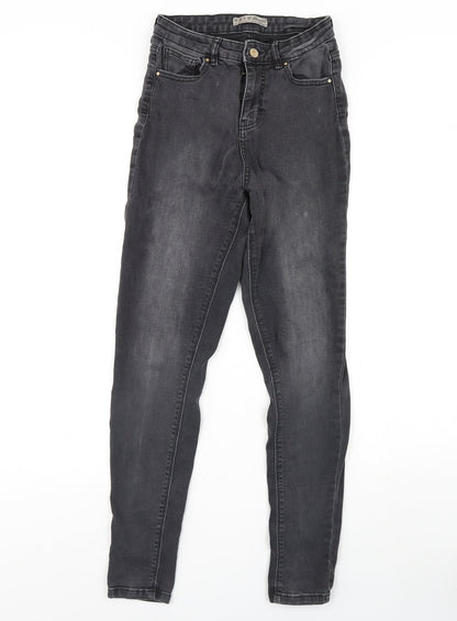 Denim & Co. Womens Black  Denim Skinny Jeans Size 10 L28 in