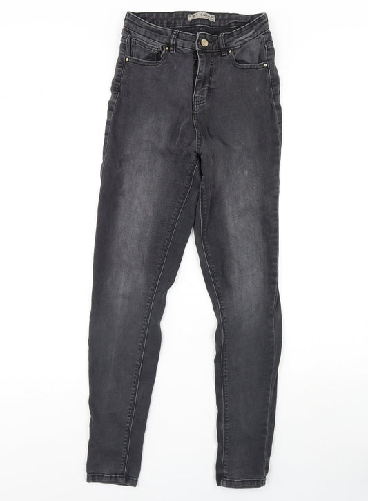 Denim & Co. Womens Black  Denim Skinny Jeans Size 10 L28 in