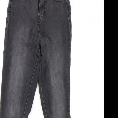 Denim & Co. Womens Black  Denim Skinny Jeans Size 10 L28 in