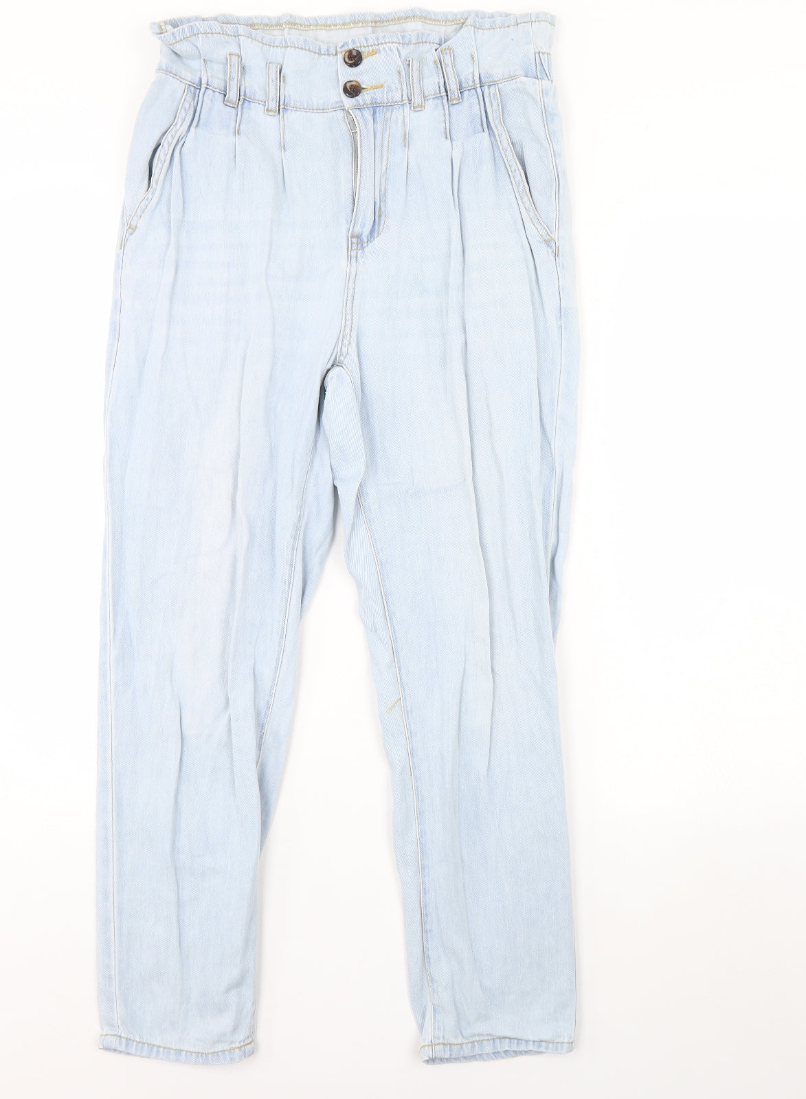 Denim & Co. Womens Blue  Denim Straight Jeans Size 10 L30 in