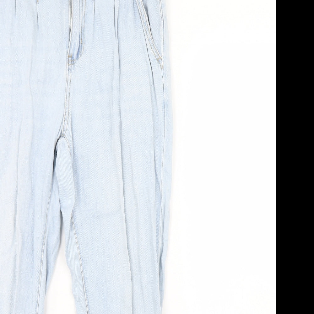 Denim & Co. Womens Blue  Denim Straight Jeans Size 10 L30 in