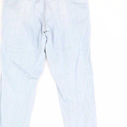 Denim & Co. Womens Blue  Denim Straight Jeans Size 10 L30 in