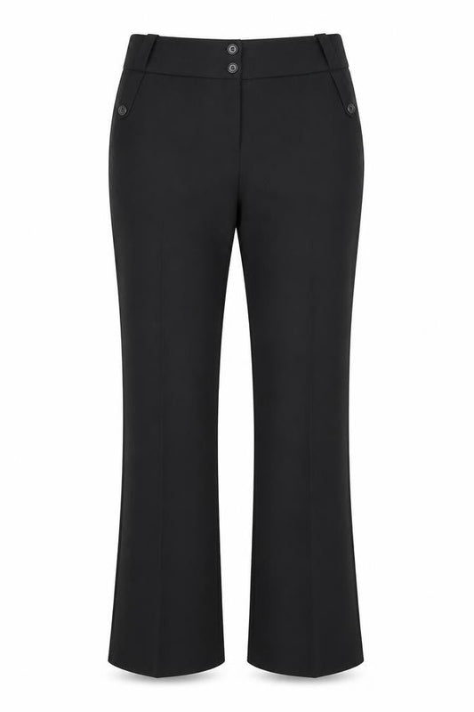 Womens UK Size 12 Wallis Regular Fit  Black Trousers