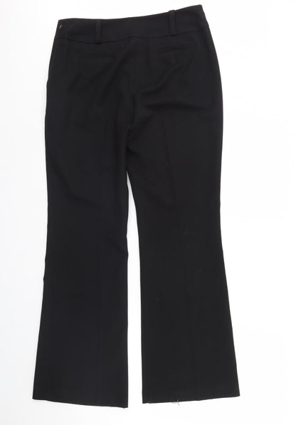 Womens UK Size 12 Wallis Regular Fit  Black Trousers