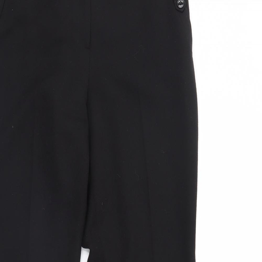 Womens UK Size 12 Wallis Regular Fit  Black Trousers