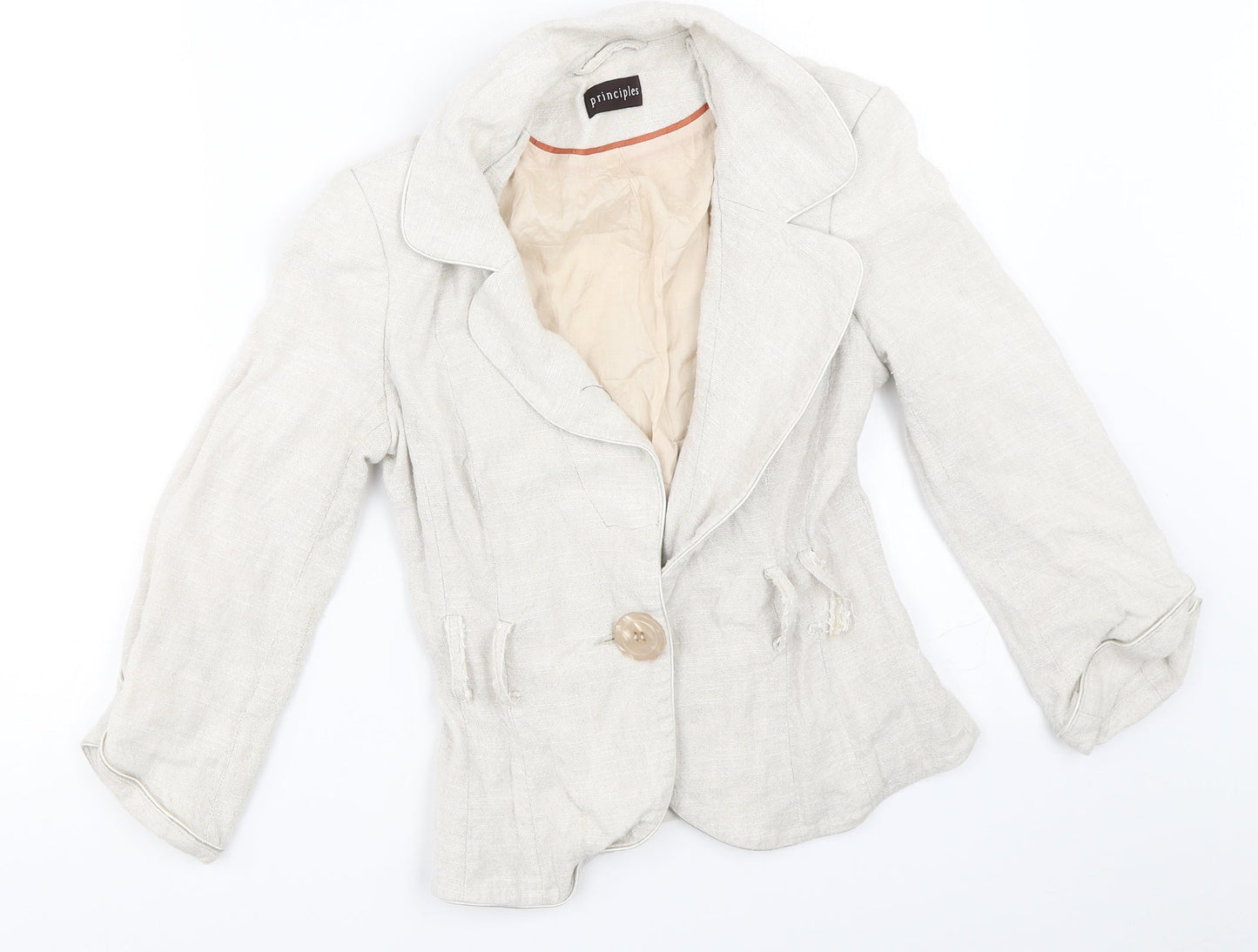 Principles Womens Beige   Jacket  Size 8