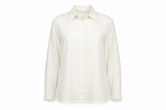 Womens UK Size 14 Sommermann Ivory Basic Button-Up