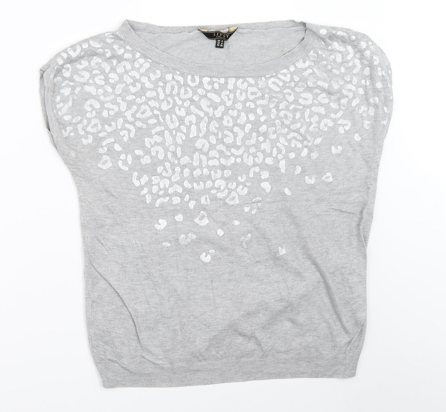 Womens UK Size 8 Lipsy Grey Pullover Jumper