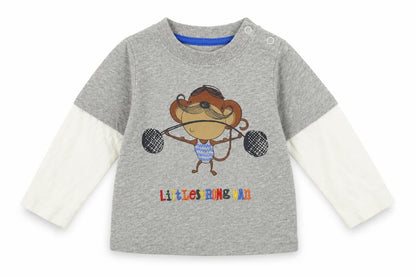 Mothercare Boys Grey   Basic T-Shirt Size 6-9 Months