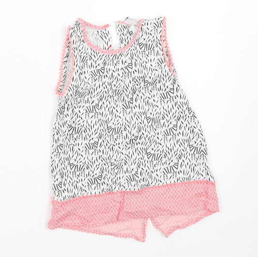 Mini Club Girls White   Basic Blouse Size 3-4 Years