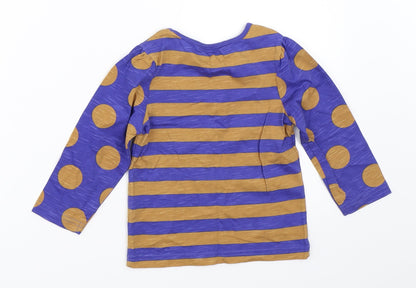George Girls Blue Striped  Basic T-Shirt Size 18-24 Months