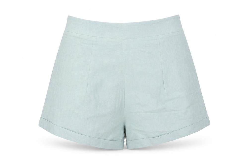 SheIn Womens Green   Cut-Off Shorts Size M