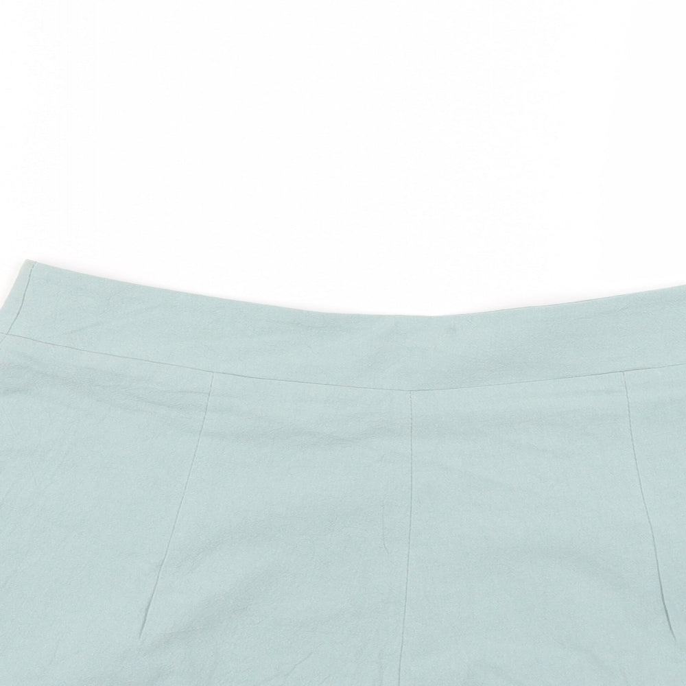 SheIn Womens Green   Cut-Off Shorts Size M