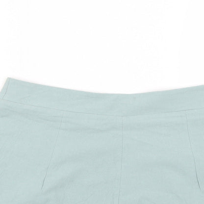 SheIn Womens Green   Cut-Off Shorts Size M