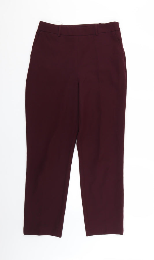 Miss Selfridge Womens Purple   Trousers  Size 10 L25 in