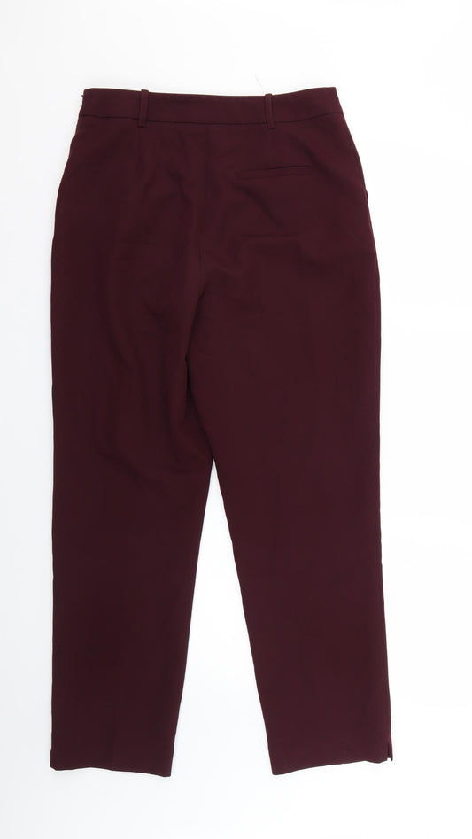 Miss Selfridge Womens Purple   Trousers  Size 10 L25 in