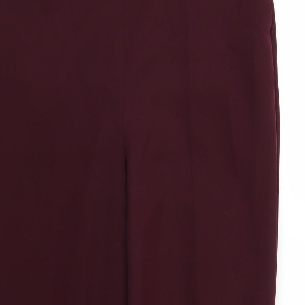Womens UK Size 10 Miss Selfridge Regular Fit  Purple Trousers