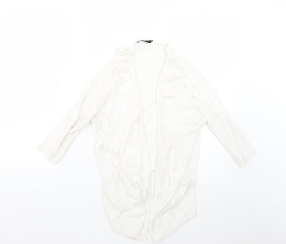 Womens UK Size S Dorothy Perkins White Cape Jumper