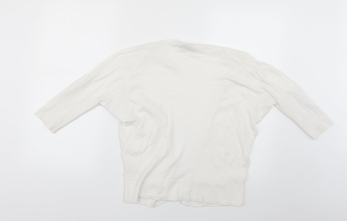 Womens UK Size S Dorothy Perkins White Cape Jumper