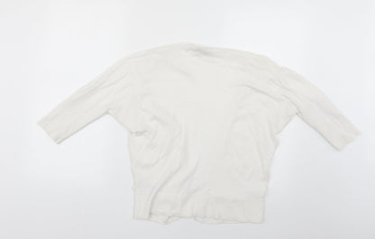 Womens UK Size S Dorothy Perkins White Cape Jumper