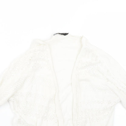 Womens UK Size S Dorothy Perkins White Cape Jumper