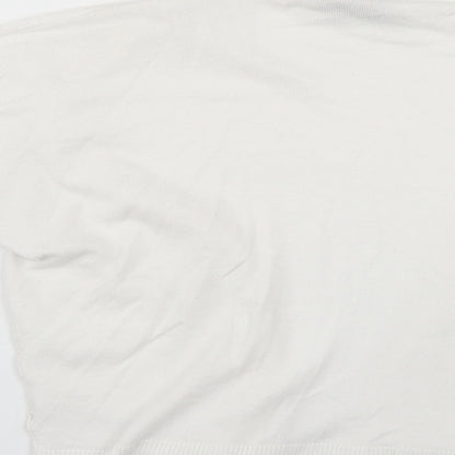 Womens UK Size S Dorothy Perkins White Cape Jumper