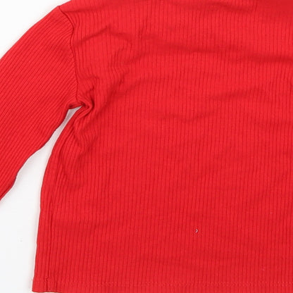 F&F Girls Red   Basic T-Shirt Size 3-4 Years
