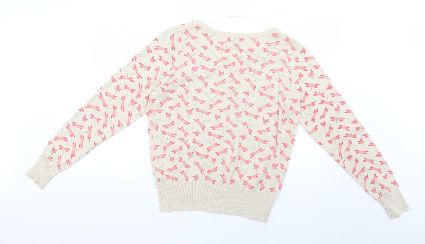 F&F Womens Beige Geometric  Cape Jumper Size 16