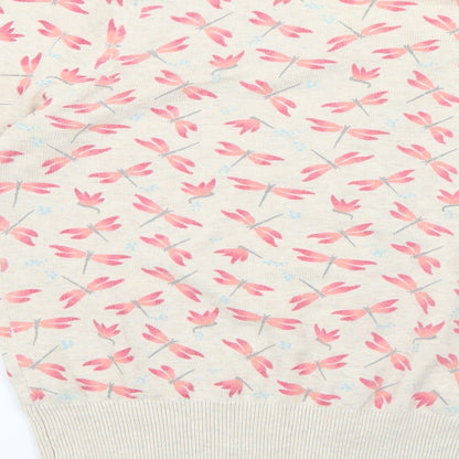 F&F Womens Beige Geometric  Cape Jumper Size 16